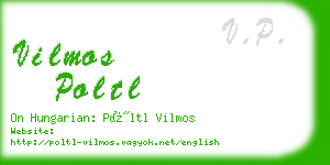 vilmos poltl business card